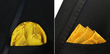 Load image into Gallery viewer, Luxury 25*25CM Men&#39;s Vintage Floral Paisley Silk Handkerchief Pocket Square Fashion Men Hanky For Wedding Party Chest Towel