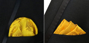 Luxury 25*25CM Men's Vintage Floral Paisley Silk Handkerchief Pocket Square Fashion Men Hanky For Wedding Party Chest Towel