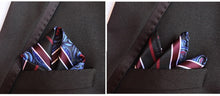 Load image into Gallery viewer, Luxury 25*25CM Men&#39;s Vintage Floral Paisley Silk Handkerchief Pocket Square Fashion Men Hanky For Wedding Party Chest Towel