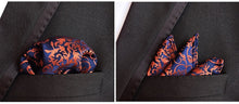 Load image into Gallery viewer, Luxury 25*25CM Men&#39;s Vintage Floral Paisley Silk Handkerchief Pocket Square Fashion Men Hanky For Wedding Party Chest Towel