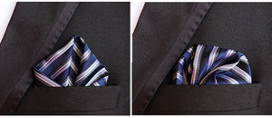 Luxury 25*25CM Men's Vintage Floral Paisley Silk Handkerchief Pocket Square Fashion Men Hanky For Wedding Party Chest Towel