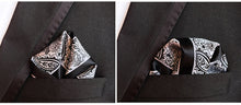Load image into Gallery viewer, Luxury 25*25CM Men&#39;s Vintage Floral Paisley Silk Handkerchief Pocket Square Fashion Men Hanky For Wedding Party Chest Towel