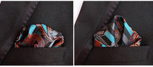 Load image into Gallery viewer, Luxury 25*25CM Men&#39;s Vintage Floral Paisley Silk Handkerchief Pocket Square Fashion Men Hanky For Wedding Party Chest Towel