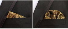 Load image into Gallery viewer, Luxury 25*25CM Men&#39;s Vintage Floral Paisley Silk Handkerchief Pocket Square Fashion Men Hanky For Wedding Party Chest Towel
