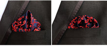 Load image into Gallery viewer, Luxury 25*25CM Men&#39;s Vintage Floral Paisley Silk Handkerchief Pocket Square Fashion Men Hanky For Wedding Party Chest Towel