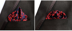 Luxury 25*25CM Men's Vintage Floral Paisley Silk Handkerchief Pocket Square Fashion Men Hanky For Wedding Party Chest Towel