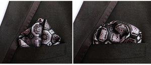 Luxury 25*25CM Men's Vintage Floral Paisley Silk Handkerchief Pocket Square Fashion Men Hanky For Wedding Party Chest Towel