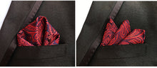 Load image into Gallery viewer, Luxury 25*25CM Men&#39;s Vintage Floral Paisley Silk Handkerchief Pocket Square Fashion Men Hanky For Wedding Party Chest Towel