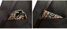 Load image into Gallery viewer, Luxury 25*25CM Men&#39;s Vintage Floral Paisley Silk Handkerchief Pocket Square Fashion Men Hanky For Wedding Party Chest Towel