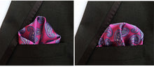 Load image into Gallery viewer, Luxury 25*25CM Men&#39;s Vintage Floral Paisley Silk Handkerchief Pocket Square Fashion Men Hanky For Wedding Party Chest Towel