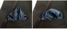 Load image into Gallery viewer, Luxury 25*25CM Men&#39;s Vintage Floral Paisley Silk Handkerchief Pocket Square Fashion Men Hanky For Wedding Party Chest Towel